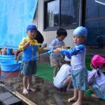 的を狙って～水鉄砲発射‼
