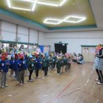 自作の鬼のお面をかぶり、パンツの踊りを踊ったよ