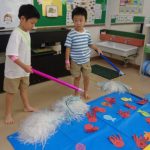 『魚釣りコーナー』釣れるかな～。もうちょっと‼