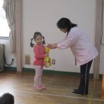 ぱんだ組のみんなも頑張ったね！メダルをもらったよ！