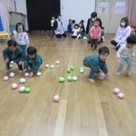 ひな祭りお祝い会でゲームをしたよ✨みんな、素早い動きです…！