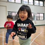 広い遊戯室。走るの大好き！！やっほーい！！！