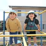 やっほー😊上まで登れたね！