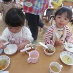 お給食大好き！おかわりもいっぱいできるよ！