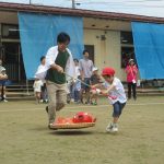 親子競技　ぞう・らいおん組　「魚がとれたよ！エッホ　エッホ」