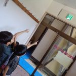 「あ！にげろマークを見つけたよー！」