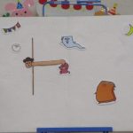 走ってゴールしたのは『ぬりかべさん』でした☆よ～く見ると…他の妖怪たちは、走っているのかな～？？