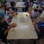 出来上がった生地で好きな形を作ります♫