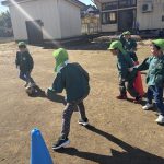 ねらって！ねらって！ゴールに向かってシュート！！！