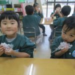 おにぎり完成✨おいしいね(*^▽^*)