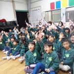 上手に手洗い出来た人～？『はーーーい‼』