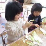 みんなでちぎって楽しいね～🎵