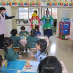 おひなさまとおだいりさまが会いに来てくれたよ。