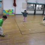 お披露目タイム！誰が一番長く跳べるかな～？